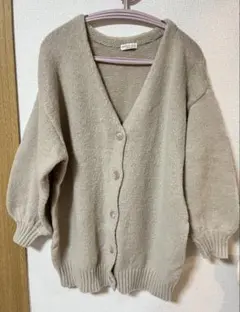 earthmusic&ecology カーディガン ニット ベージュ