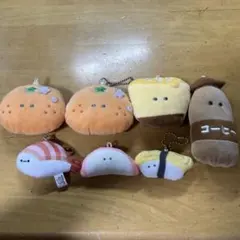 つぶらな瞳の仲間達6点 お寿司LIFEえびぬいぐるみマスコットセット