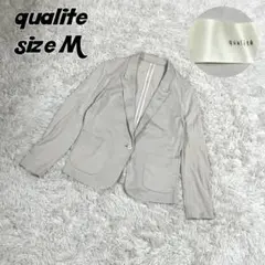 a1313】qualite フォーマル ビジネス コットン テーラードジャケットのサムネイル