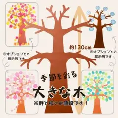 大きな木 冬 製作キット 壁面飾り 春夏秋冬 保育 高齢者 クラフト