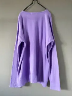 古着 ビンテージ 80sラルフローレン 紫 大きめ ゆったり ニット セーター