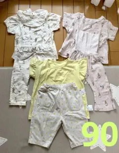 フタフタ　スヌーピー　ユニクロ　 半袖パジャマ　3点セット 90