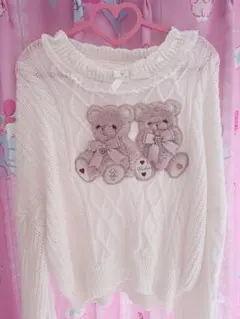♡ LIZLISA Twin Bearsニットトップスのサムネイル