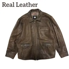 80s Vintage 本革レザージャケット Brown
