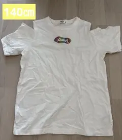 【未使用品】xgirl ホワイト Tシャツ ロゴプリント140㎝★大人気★のサムネイル