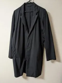 黒 チェスターコート メンズ