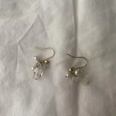 ピアス クリスタル パール