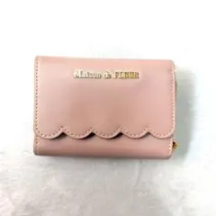 メゾンドフルール　三つ折財布　ピンクのサムネイル