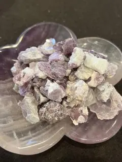 天然石　レピドライト　パープルマイカ　細石　60g B