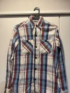 シュガーケーン　チェック　ネルシャツ　M