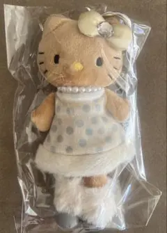 【正規品】GOGOギャルキティ ドレス付きキーホルダードット柄ドレス