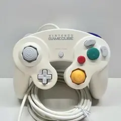 【純正品】ゲームキューブコントローラー　GCコン　ホワイト　白コン
