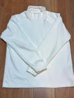 UNIQLO M ホワイト モックネックシャツTシャツ メンズ