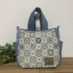 ふんわりころりん　サイドポケットトートバッグ