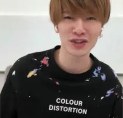 ZARA ドリッピング　トレーナー　Мサイズ