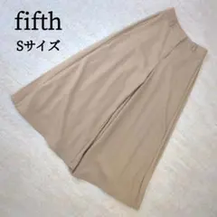 【美品】fifth ベージュ Sサイズ ガウチョパンツ プリーツ