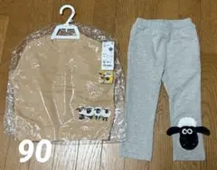 ひつじのショーン　トップス　ボトムス　セット　90