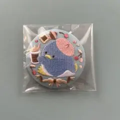 サンリオキャラクターズビスケット3 刺繍缶バッジ　タキシードサム