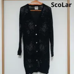 スカラー　カーディガン　黒　ブラック　星柄　冷房対策のサムネイル