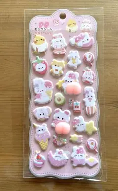 おしりシール アニマル うさぎ 鳥動物キャラクターシール ぷにぷにシール②