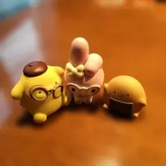 マイメロディ、ポムポムプリン、焼きおにぎりフィギュア 3体セット