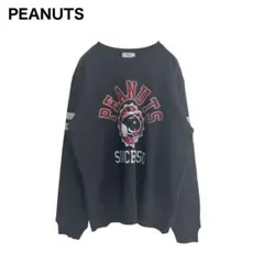 【極美品】PEANUTS SNOOPY スヌーピー　スウェットトレーナー　黒　M