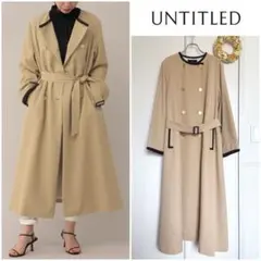 UNTITLED イタリア製 MANTECO カラーレスコート定価5.2万円