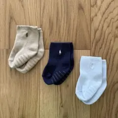 ラルフローレン ベビーソックス 3足セット 子供用靴下 POLO