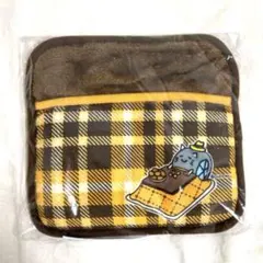 ハットにゃん 足ぽかマット チェック柄