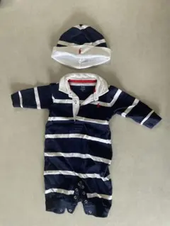 Ralph Lauren ストライプロンパース 60cm