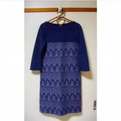 ベルメゾン 日本製 ワンピース ジャガード織 Sサイズ 上質
