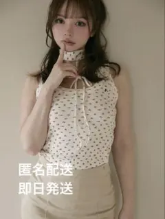 トップス andmary Rosie flower knit tops pink ANDMARY】Rosie flower knit tops