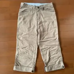 カジュアル ベージュ 茶色ショートパンツ　ハーフパンツ　ロールアップのサムネイル