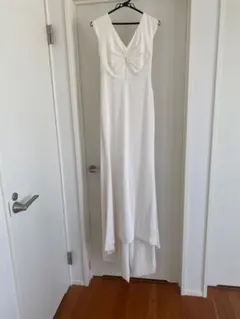 dressproduction バックリボン背中開きウエディングドレス(w66)