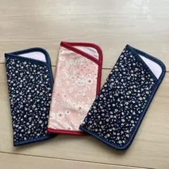 【未使用】花柄メガネケース 3個セット