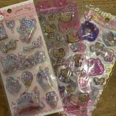 ハローキティ グリッターシール 3シートセット