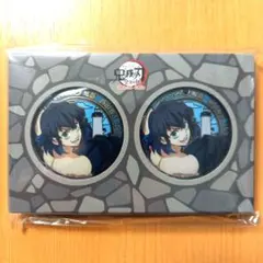 鬼滅の刃 刀鍛冶の里 柱稽古 全集中展 愛知 マンホール風缶バッジ 伊之助 2個