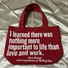 ゆ*！様 The Body Shop ミニトートバッグ レッドのサムネイル