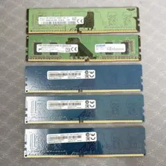 94｜DDR4 PCメモリーまとめ売り4GB 5枚のサムネイル
