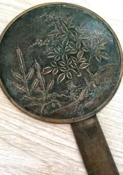 和鏡 銅鏡 古鏡 手鏡 骨董 江戸時代 ② - メルカリ