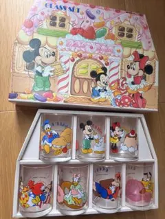 【レア】昭和レトロ　ディズニー　ミッキー　グラスセット 当時物 ヴィンテージ