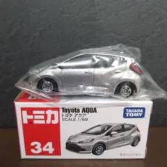 廃盤トミカNo.34 トヨタ アクア(新品)