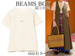BEAMS BOY /エンブロイダリー /クルー T /ロゴ 刺繍 / S〜Mのサムネイル