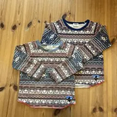 ネイティブ柄 オルテガ柄 ロンT 2枚セット