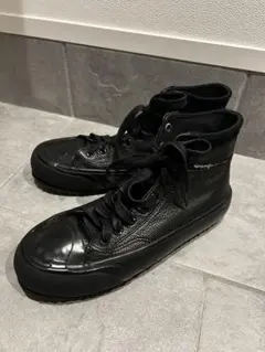 未使用級⭐︎DIESEL ブラックレザーハイカットスニーカー
