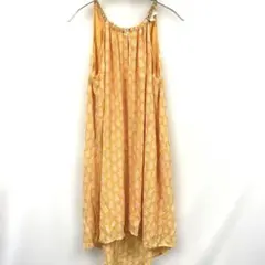 MICHAEL KORS オレンジ 花柄 キャミワンピース Lサイズ