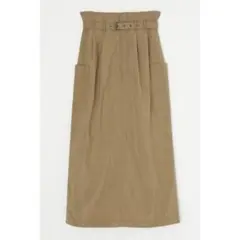 【美品】MOUSSY HW WORK LONG スカート カーキのサムネイル