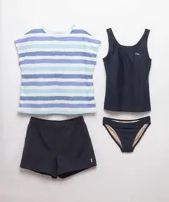 ９号 Mサイズ 新品 FILA/フィラレディース Tシャツ付き 水着４点セット
