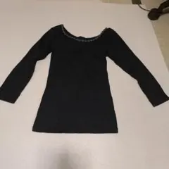 H513 ブラックオフショルダー長袖 　ダークグレー　　二点