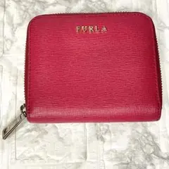 FURLA フルラ 二つ折り財布 ラウンドファスナー ピンク サフィアーノレザーのサムネイル